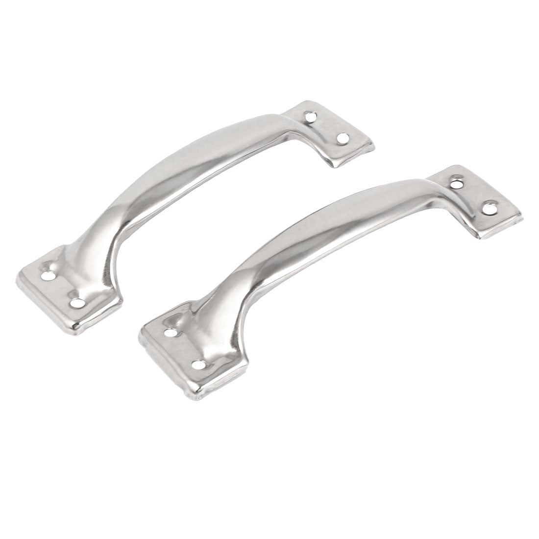 uxcell Uxcell Cupboard Wardrobe Drawer Stainless Steel Handle Pull knob 5.5" Long 4pcs