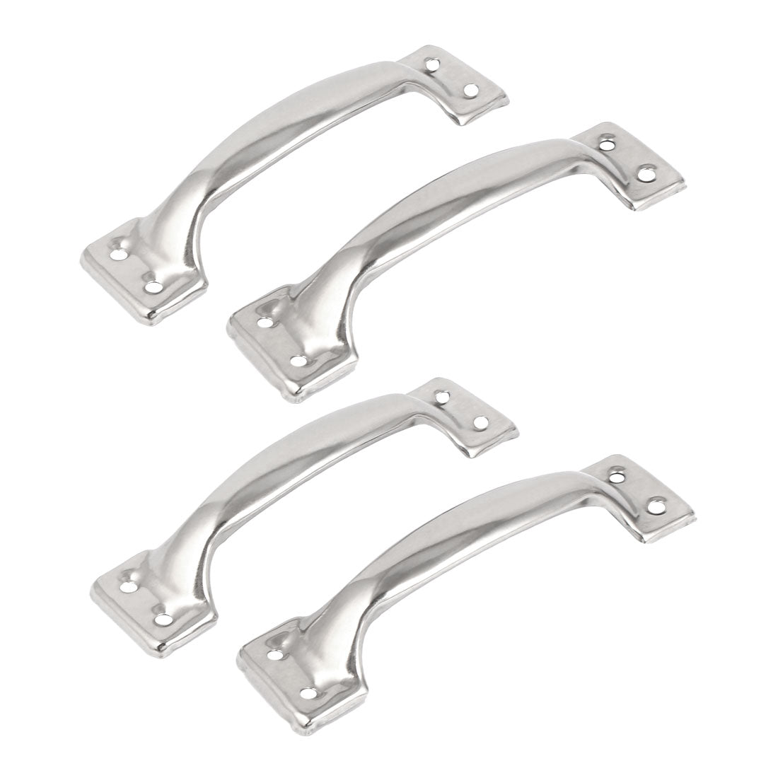 uxcell Uxcell Cupboard Wardrobe Drawer Stainless Steel Handle Pull knob 5.5" Long 4pcs