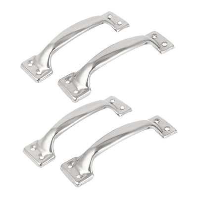 uxcell Uxcell Cupboard Wardrobe Drawer Stainless Steel Handle Pull knob 5.5" Long 4pcs