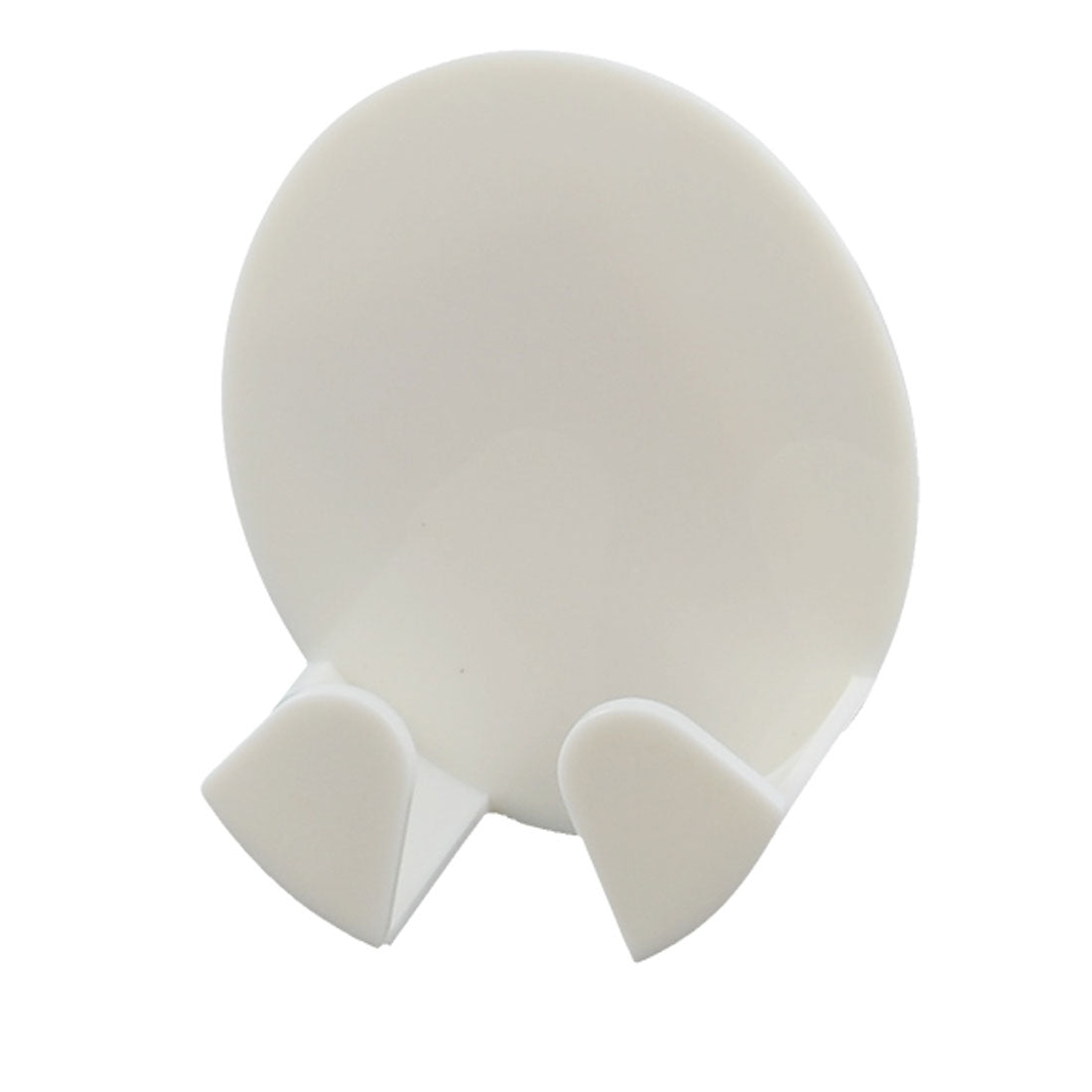 uxcell Uxcell Home Oval Shaped Sticky Electrical Connector Wall Hook Hanger Holder White 4pcs