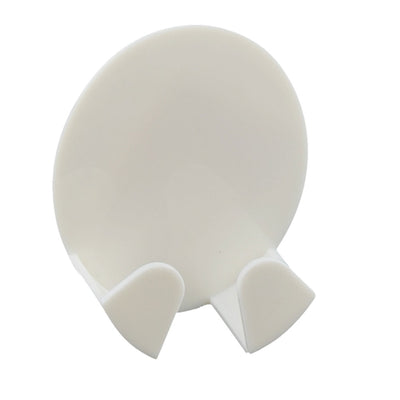 Harfington Uxcell Home Oval Shaped Sticky Electrical Connector Wall Hook Hanger Holder White 4pcs