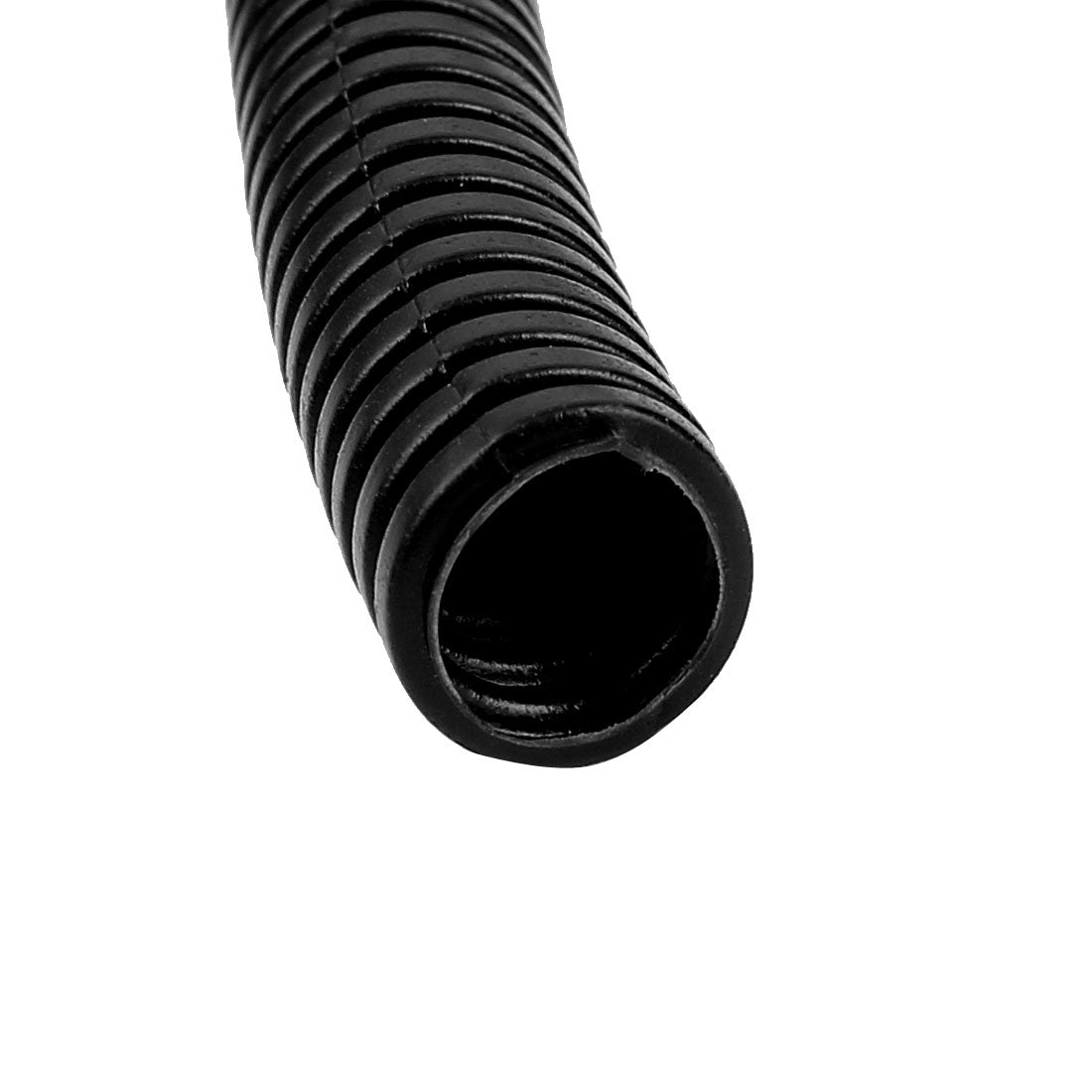 Harfington 15.8 M 10 x 13 mm Plastic Corrugated Conduit Tube for Garden,Office Black
