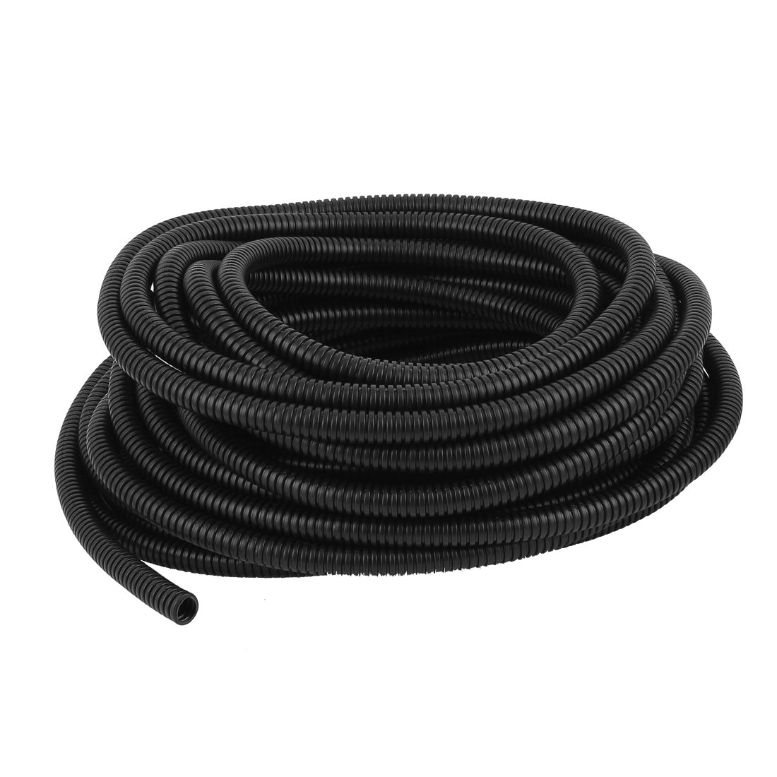 Harfington 15.8 M 10 x 13 mm Plastic Corrugated Conduit Tube for Garden,Office Black