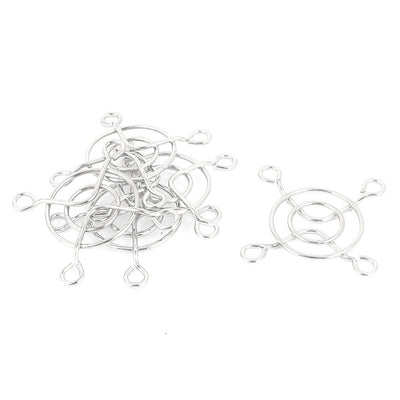 uxcell Uxcell 5 Pcs DC Fan Grill Protector Finger Guard 40mm 4cm Stainless Steel Silver Tone