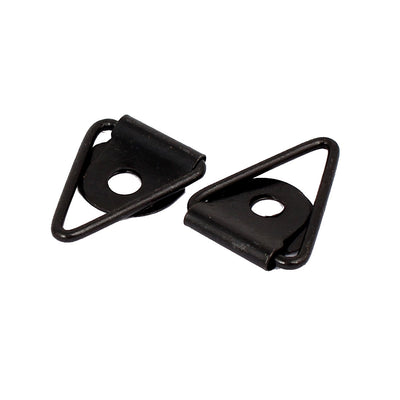 Harfington Uxcell Photo Frame Hanging Single Hole Triangle D-Ring Hanger Black 30mmx16mm 100pcs