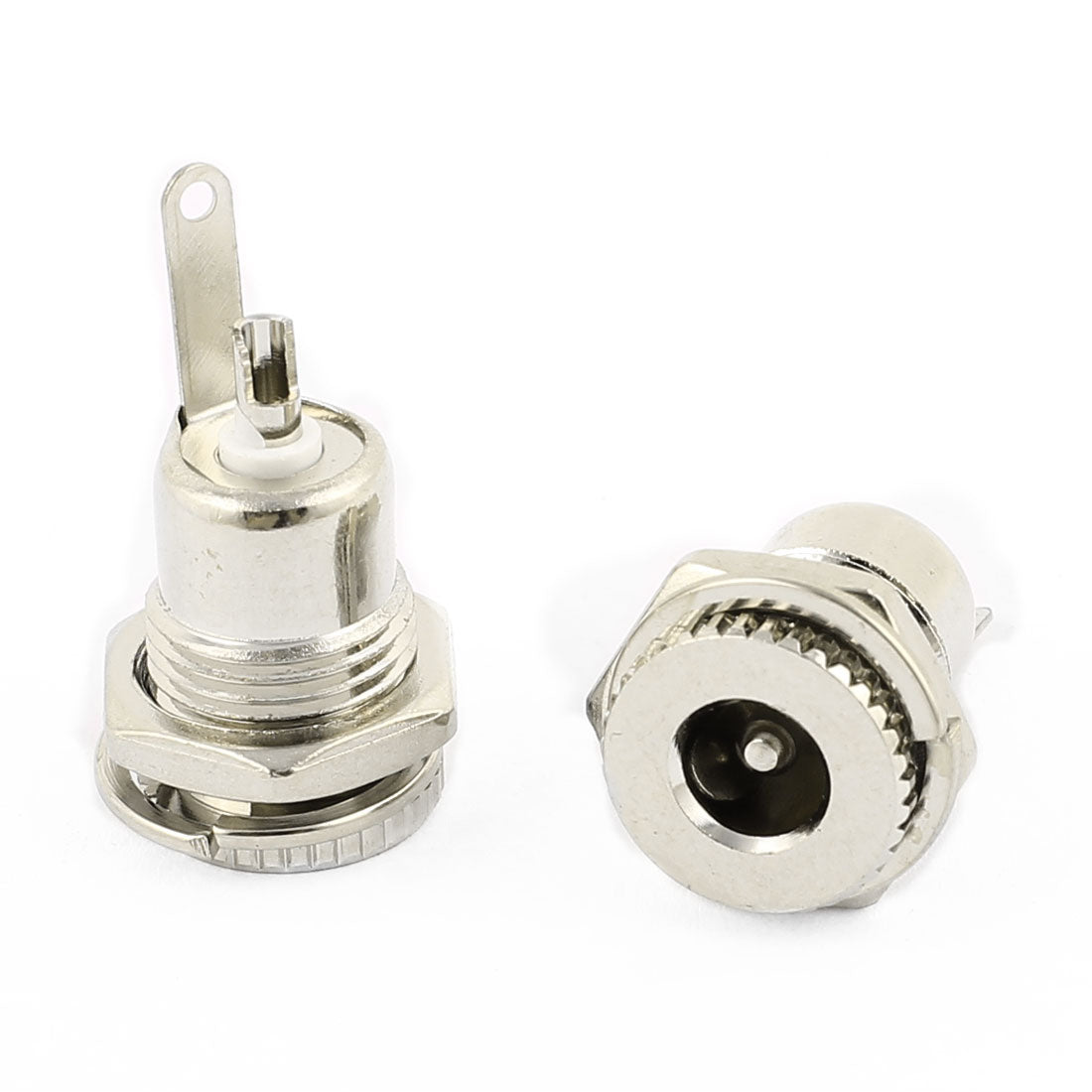 uxcell Uxcell 5pcs DC-099 Female 5.5 x 2.5mm Panel Mounting DC Power Jack Socket Connector