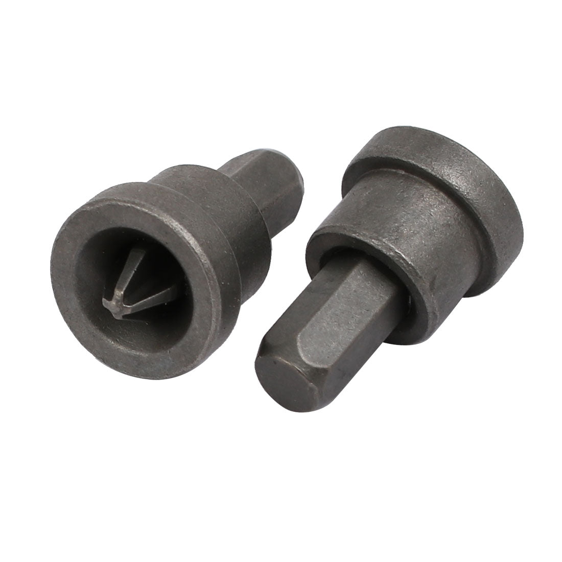 uxcell Uxcell PH2 Phillips Bit Magnetic Tip Hex Shank Drywall Screw Setter Gray 6pcs