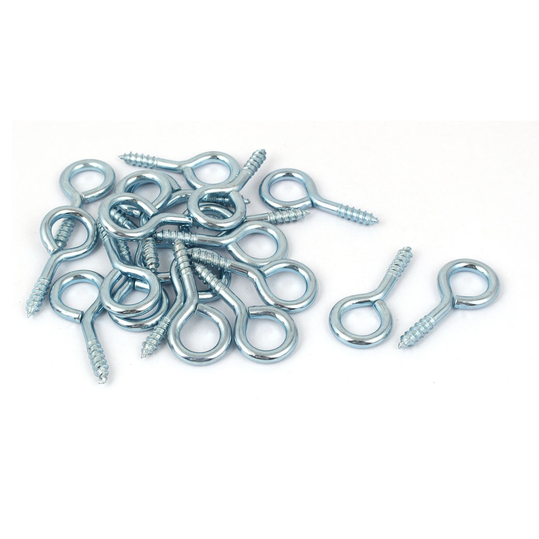 uxcell Uxcell Jewelry Garden Vine Wire 5.9mm Thread Dia Eyelet Screw Eye Hook 20pcs