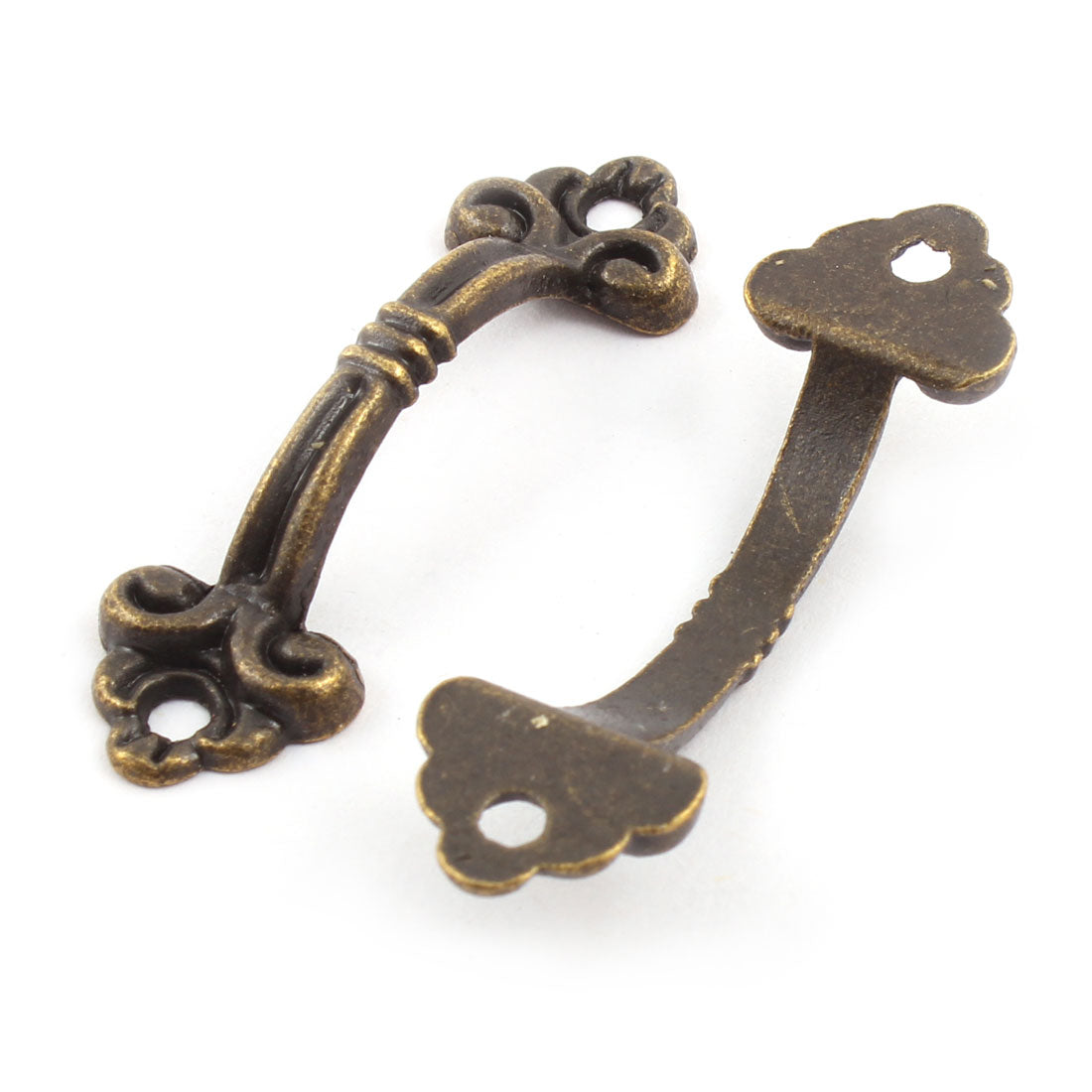 uxcell Uxcell Home Metal Door Arch Shape Decorative Box Pull Handle Bronze Tone 16 Pcs