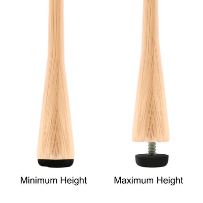 Harfington Uxcell 5pcs 21mm Dia Round Plastic Base Leveling Foot Threaded Glide Feet M6 x 13mm