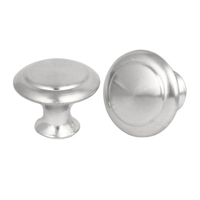 Harfington Dresser Door Stainless Steel Round Pull Handles Knobs 27x14.6x21.3mm 16pcs