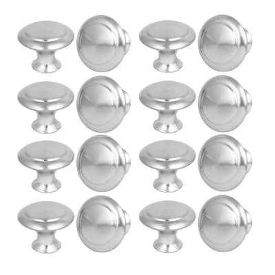 Harfington Dresser Door Stainless Steel Round Pull Handles Knobs 27x14.6x21.3mm 16pcs