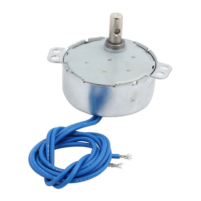 uxcell Uxcell TYC 7mm Shaft Synchronous Motor 100-127V AC 5-6RPM CW/CCW Torque 4W 50/60Hz