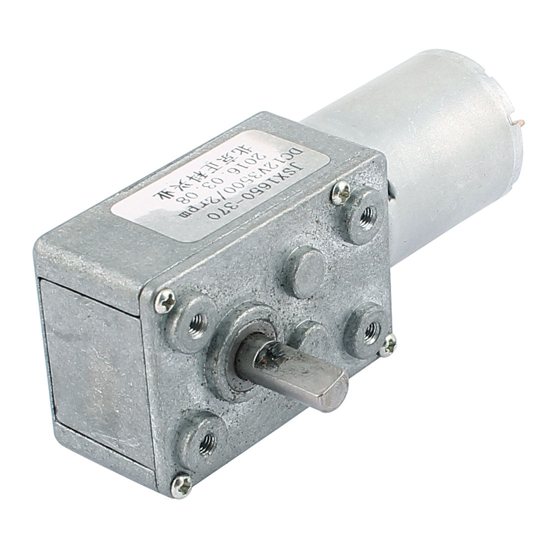 uxcell Uxcell DC 12V 2RPM 6mmx13mm D-Shape Shaft Electric Power Turbo Worm Geared Motor