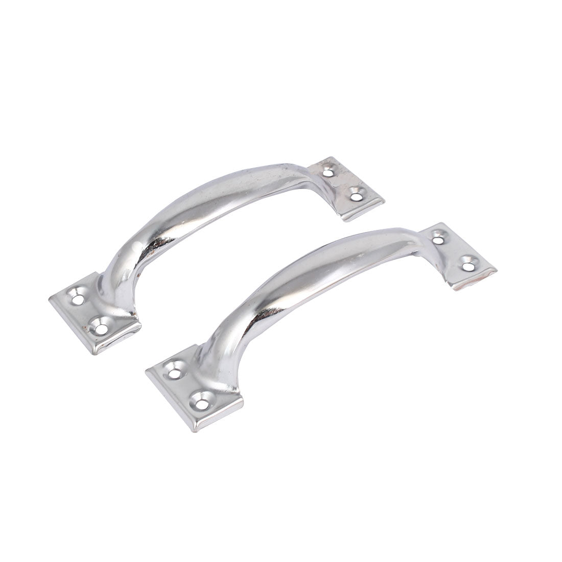 uxcell Uxcell Cabinet Drawer Metal 4 Mount Hole Bow Shape Pull Handle 5-inch Long 2pcs