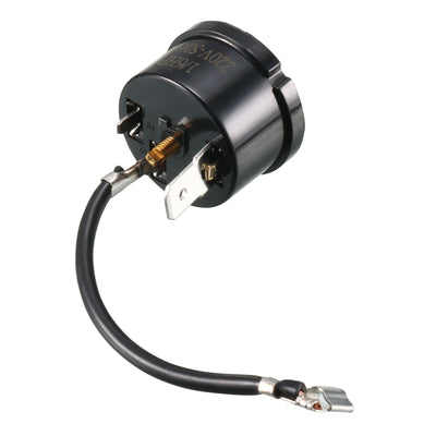 Harfington Uxcell 2 Pcs Round Shell Overload Thermal Protector Relay for 1/6 HP Fridge AC220V