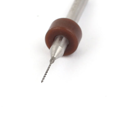 Harfington 0.45mm Carbide Micro Engraving CNC PCB Drill Bits Tool Silver Tone 5 Pcs