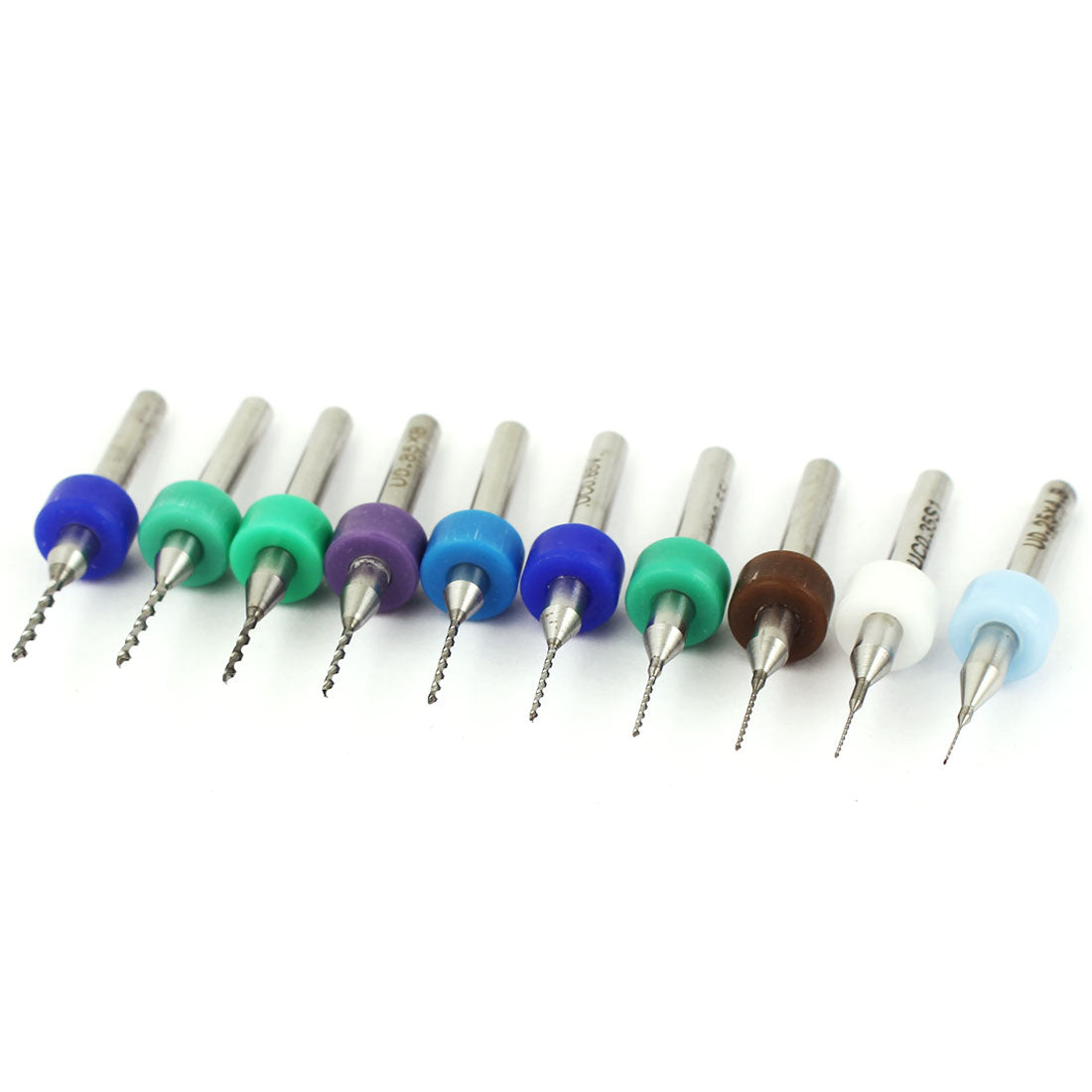 Harfington 0.25mm-1.15mm Cutting Dia 1/8" Shank Carbide CNC PCB Micro Drill Bits Set 10 in 1