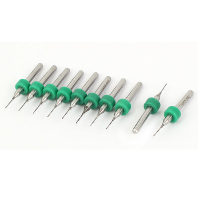 Harfington 0.55mm Cutting Dia Carbide PCB CNC Jewelry Micro Drill Bits 10 Pcs