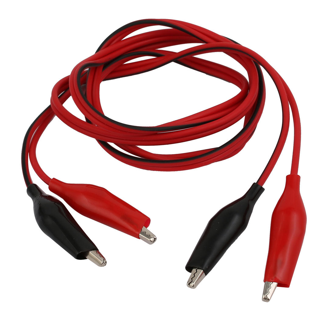 uxcell Uxcell Car Battery Laboratory Test Insulated Boot Alligator Clip Cable 97cm Long 2 Pair