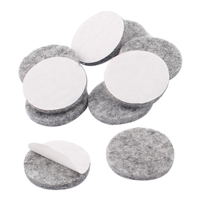 uxcell Uxcell Houseware Self Stick Protect Surfaces Furniture Felt Pads Mats Gray 25mm 10pcs