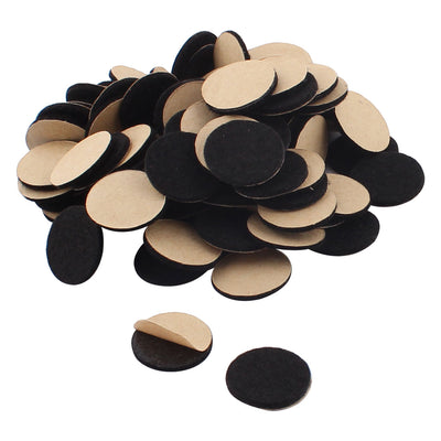 Harfington Uxcell Office Self Adhesive Desk Table Furniture Felt Cushions Pads Mats Black 20mm 100pcs