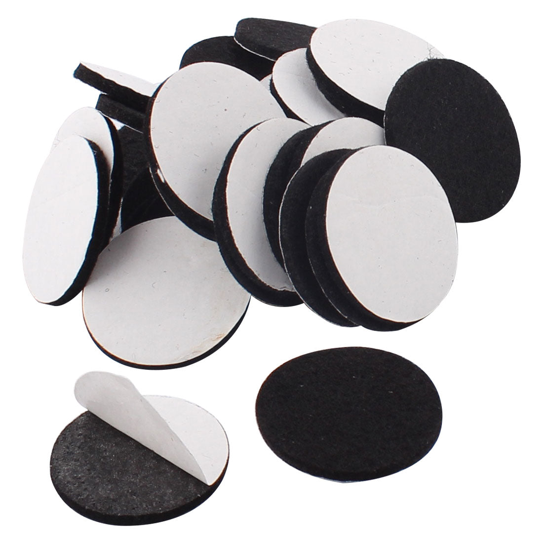 uxcell Uxcell Houseware Self Stick Refrigerator Furniture Felt Cushions Pads Mats Black 30mm 30pcs