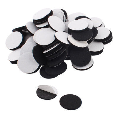Harfington Uxcell Office Self Adhesive Protect Protecter Furniture Felt Cushions Pads Mats Black 30mm 100pcs