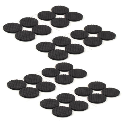 Harfington Uxcell Office Round EVA Anti Slip Self Adhesive Furniture Foot Pads Cushions Black 38mm Dia 32pcs