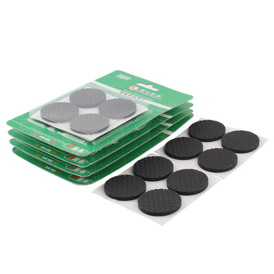 Harfington Uxcell Office Round EVA Anti Slip Self Adhesive Furniture Foot Pads Cushions Black 38mm Dia 40pcs