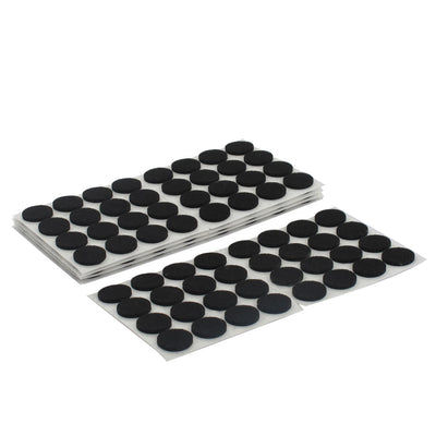 uxcell Uxcell Chair Desk Legs Floor Protection Furniture Felt Pads Cushions Black 18mm Diameter 160pcs
