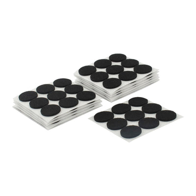 Harfington Uxcell Cabinet Chair Desk Legs Surface Protection Furniture Felt Pads Cushions Black 22mm Diameter 108pcs