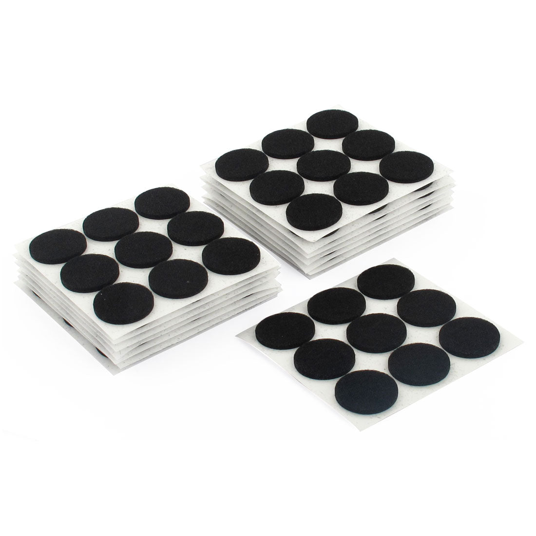 uxcell Uxcell Cabinet Chair Desk Legs Surface Protection Furniture Felt Pads Cushions Black 22mm Diameter 135pcs