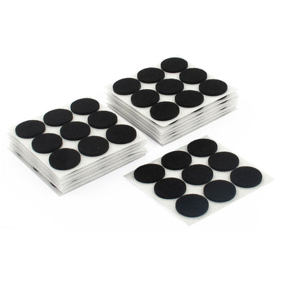 Harfington Uxcell Cabinet Chair Desk Legs Surface Protection Furniture Felt Pads Cushions Black 22mm Diameter 135pcs