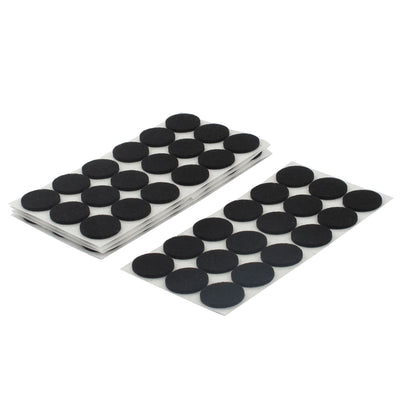 Harfington Uxcell Desk Legs Round Self Adhesive Surface Protection Furniture Felt Pads Mats Black 25mm Dia 90pcs