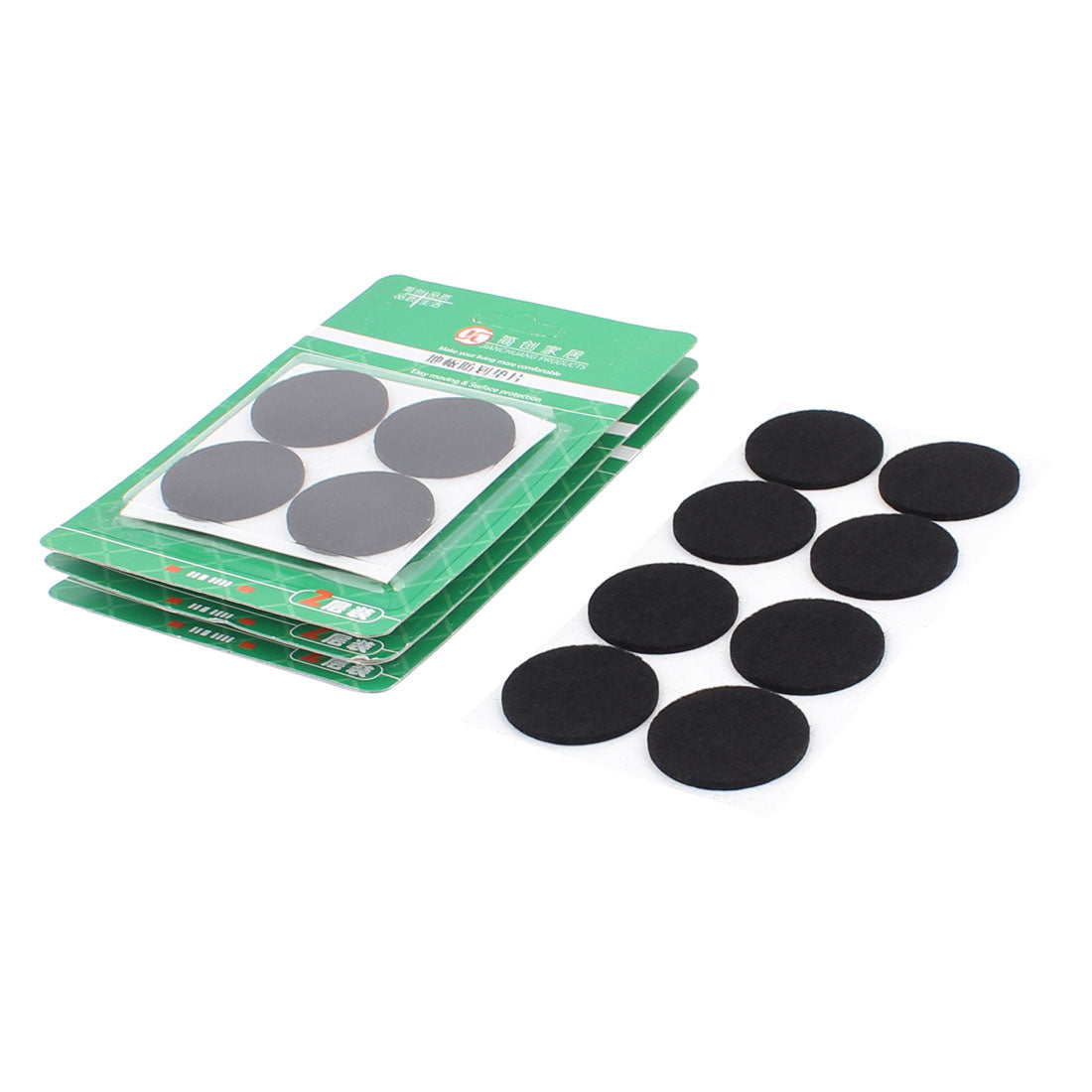 uxcell Uxcell Cabinet Chair Desk Legs Self Stick Surface Protect Furniture Felt Pads Cushions Black 38mm Diameter 32pcs