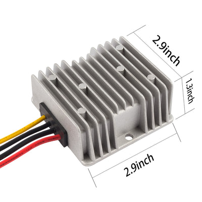 Harfington Uxcell Power Converter Regulator DC12V(10V~16V) Step-Up to DC19V 8A 152W Waterproof Voltage Convert Transformer