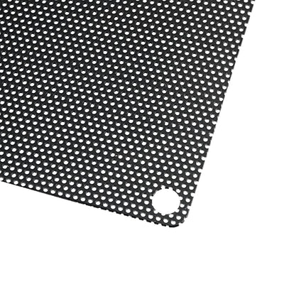 Harfington Uxcell 3 Pcs Black PC Fan Dust Screen Plastic Dustproof Computer Case Mesh 80x80mm with Screws