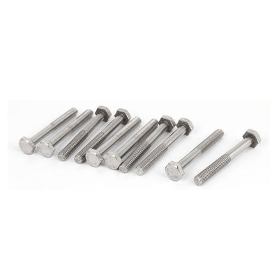 Harfington Uxcell M8 x 65mm Stainless Steel External Hex Drive Hexagon Screws Bolts DIN 933 10PCS