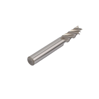 Harfington Uxcell 5/16" Cutting Dia 4 Spiral Flutes Straight Shank Cutter Tool HSS-AL End Mill Bit 2pcs