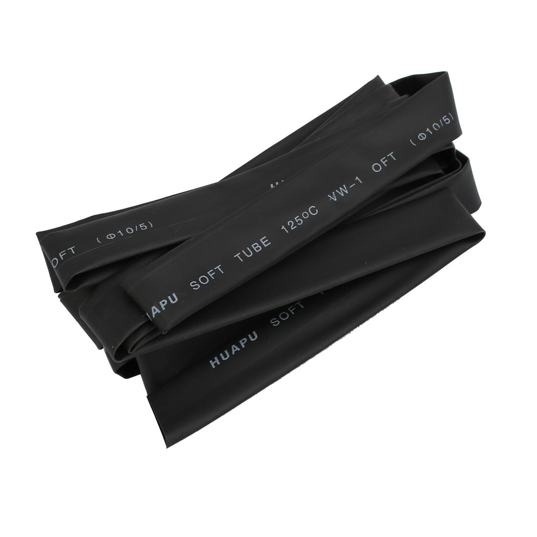 Harfington 10mm Dia 3:1 Ratio Heat Shrink Tube Wire Wrap Cable Sleeve Tubing 3.7m Length Black