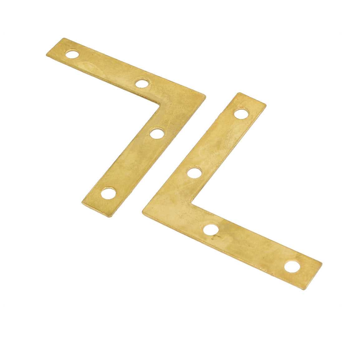 uxcell Uxcell 50mm x 50mm Angle Brackets Corner Braces Flat L Shape Repair Plates 12PCS