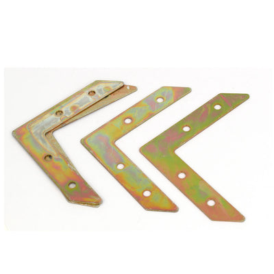Harfington Uxcell 80mm x 80mm Angle Brackets Corner Braces L Shape Mending Repair Plates 4PCS