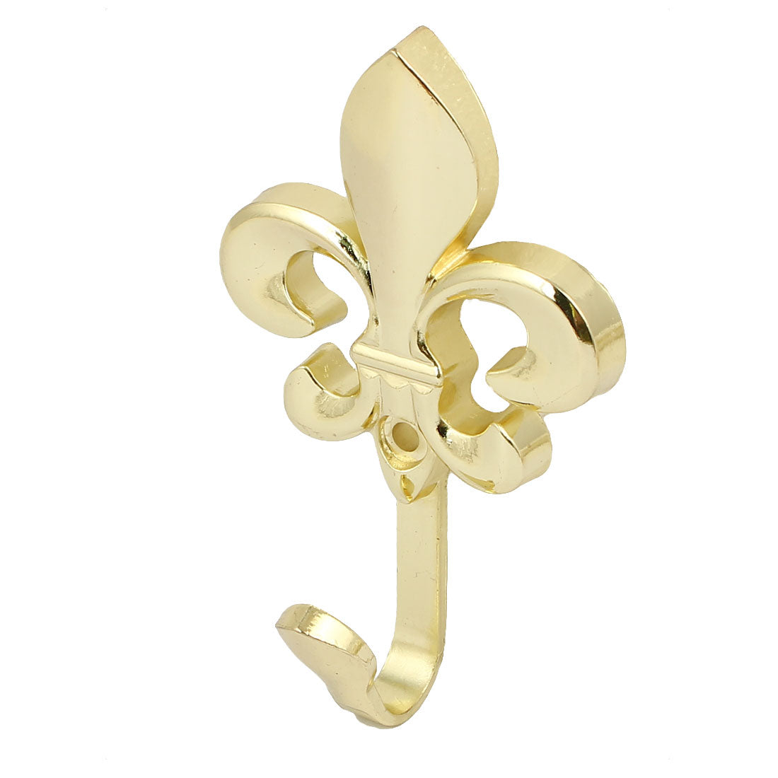 uxcell Uxcell Coat Umbrella Bag Single Hook Flower Shape Metal Wall Hanger Gold Tone