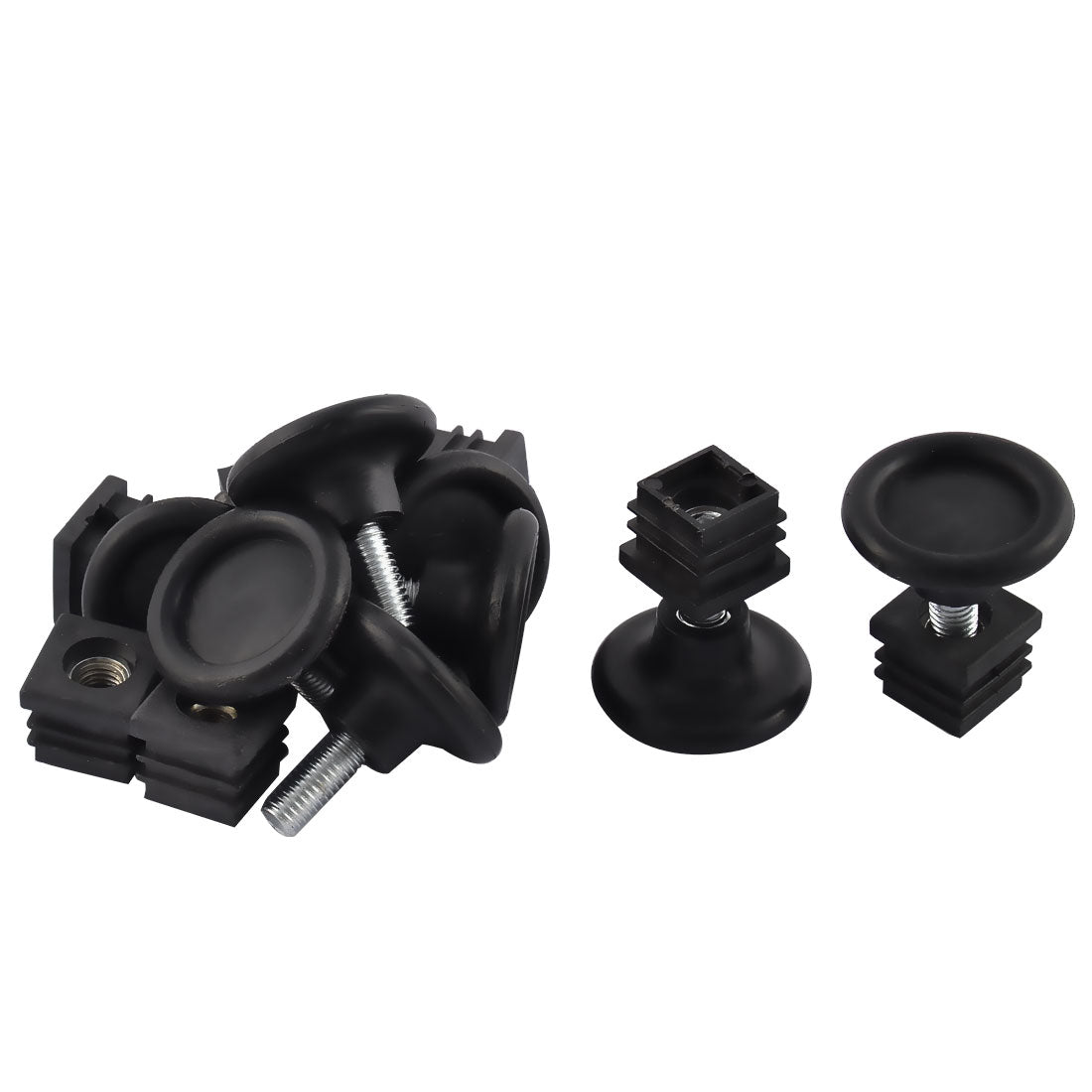 uxcell Uxcell Furniture Desk Leveling Foot Square Insert 20 x 20mm 8 Sets