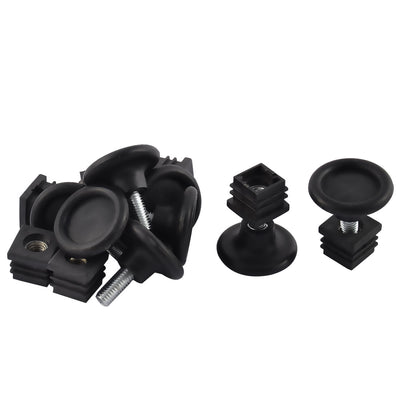 Harfington Uxcell Furniture Desk Leveling Foot Square Insert 20 x 20mm 8 Sets