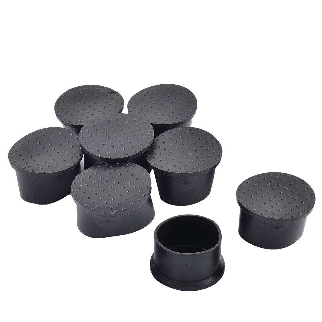 uxcell Uxcell Home Rubber Anti Slip Furniture Table Desk Chair Leg Tips Pads Tool 60mm Base Dia 8pcs