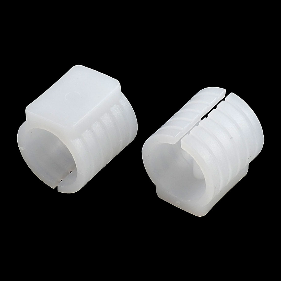 uxcell Uxcell Office Chair Pipe Foot Clamp Pads Floor Glide U-shaped Caps White 13mm Dia 10pcs