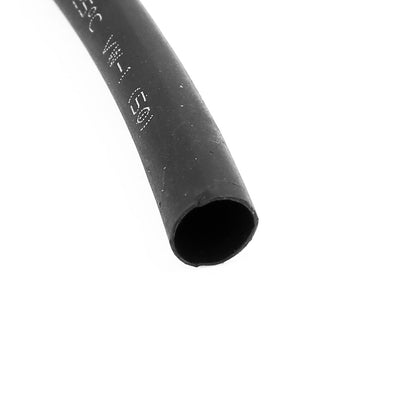 Harfington 30m 5mm Dia Insulated PE Heat Shrink Tubing 2:1 Shrinkage Ratio Waterproof Black