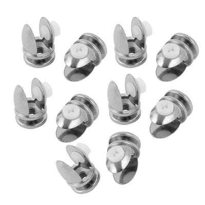 uxcell Uxcell 10pcs Shelf Support Bracket Adjustable Clamp Clip for 3-8mm Thickness Glass